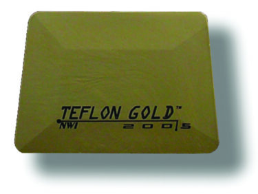 Squeegee 4" Teflon Hard Card - Gold (Hardest)