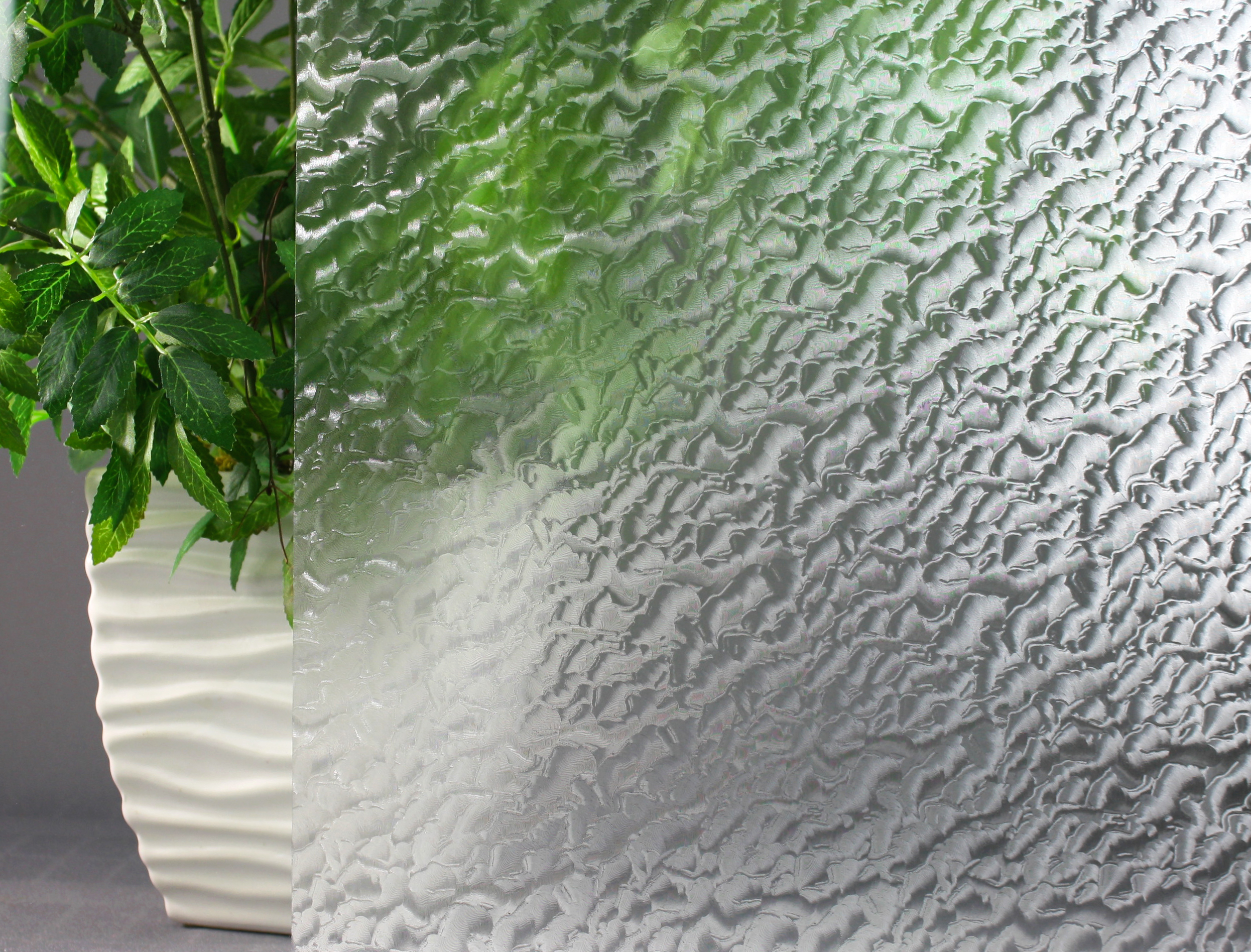 Rippled Glass 24" Wide Adhesive Backed Window Film 