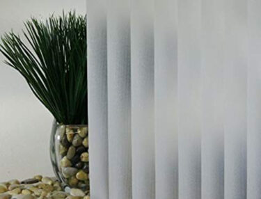 White Obscured Fading Blind Decorative Window Film