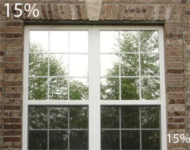 One Way Mirror Window Film with Nighttime Vision 15%