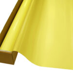 Sample of Yellow Matte Colored Window Film SG2230M